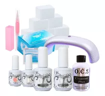 Kit De Esmaltado Permanente De Uñas Básico Lampara Uvled 6w