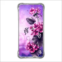 Capa Capinha Personalizada Celular Case Purple Floral Fl94