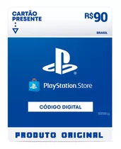 Gift Card Playstation Store 90 Reais Psn Plus Ps4 Ps5 Brasil