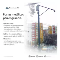 Postes Galvanizados Cónicos, Telescópicos, Herrajes De Fibra