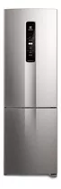 Refrigerador Electrolux 400l Bottom Freezer Inox Ib45s Color Gris