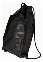 Mochila Deportiva Arena Team Sack Biglogo Color Black 500 Repelente Al Agua 