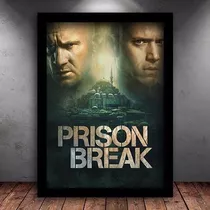 Quadro Poster Série Prison Break Moldura 43x33cm A3