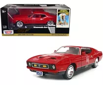 1-24 Ford Mustang Mach 1 1971 007 James Bond Motormax Color Rojo