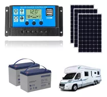 Kit Solar Motorhome Bateria Ciclo Profundo 12v 24v