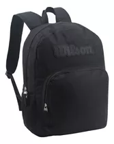 Mochila Urbana Porta Notebook Wilson Deporte Reforzada Viaje Color Negro Diseño De La Tela Liso