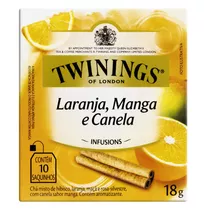 Chá Twinings Laranja, Manga E Canela Em Sachê 18 G 10 U
