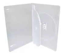 100 Estojo Capa Box Case Dvd Duplo Transparente Grosso 14 Mm