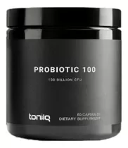 Toniiq Probiotic 100 Billion Cfu Probióticos 60 Cápsulas Sabor Sin Sabor
