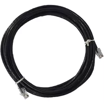 Cabo Rede Internet 30m Crimpado Rj45 Cat6 Preto Até 1gbps