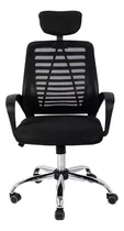 Silla Ergonomica Femmto Em001 Negro Giratoria Escritorio Oficina Apoyabrazos Peso Maximo 120 Kg Rotacion 360° Bloqueo De Balanceo Con Apoyacabeza