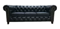 Sofa Chester Sillon Chesterfield 3 Cuerpos Fabrica Premium