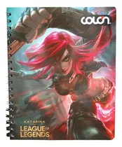 Cuaderno Universitario 7mm Colon 100 Hojas Lol Katarina