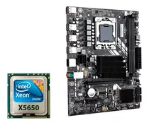 Kit Placa Mãe X58m Lga 1366 Ddr3 C/ Xeon X5650 6/12 Cores