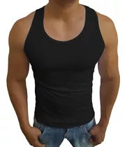 Regata Americana Slim Fit Básica Tank Viscose Elastano