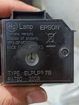 Lâmpada Projetor Epson Modelo Elplp78
