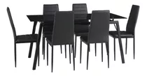 Juego De Comedor Homey Loft 6 Puestos 160x78x78cm