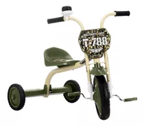 Triciclo Motoquinha Infantil Militar Unissex Number Plate