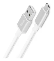 Cable Usb C 2 Metros Usb 3.0 Carga Rapida Turbo Power 3a Color Blanco