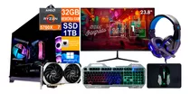 Pc Gamer Ryzen 7 5700x 1tb, 32gb Rtx 4070 12gb Monitor 24p