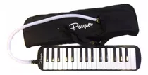 Melodica A Piano Parquer Mel- 32 Con Funda Manguera Color Negro