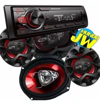 Combo Pioneer 215 Bluetooth Usb + Parlantes Pw 6x9 + Pw 6,5