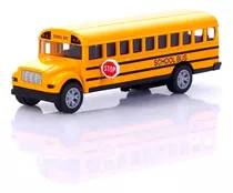 Ônibus Escolar Americano De Ferro Miniatura Carro Brinquedo