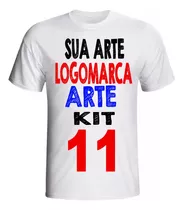 Kit 11 Camisetas Camisa Com Sua Arte Foto Uniforme Logomarca