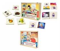 Kit 2 Jogos Memória Educativa Animais E Alimentos Em Libras