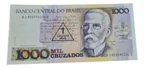 Billetes Mundiales:brasil 1 Novo Cruzado/1000 Cruzados 1989