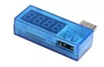 Testador Digital Porta Usb Medidor Voltagem Teste Amperagem