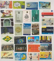 Lote 28 Tarjetas Telefónicas México Brasil Etc Usadas Tt009