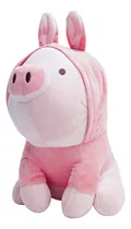 Miniso Peluche De Cerdito Con Disfraz De Conejo Rosa Confeccionado En Suave Felpa