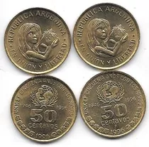 Moneda 50 Centavos Unicef Año 1996 Sin Circular