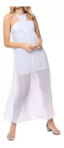 Vestido Blanco Importado Doble Tela 161-79