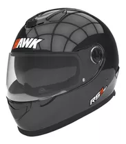 Casco Para Moto Integral Hawk Rs11  Negro Talle M 