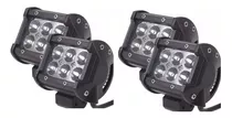 Pack 4 Foco Led Neblinero De 4 PuLG 18w Spot Con 6 Led Cree