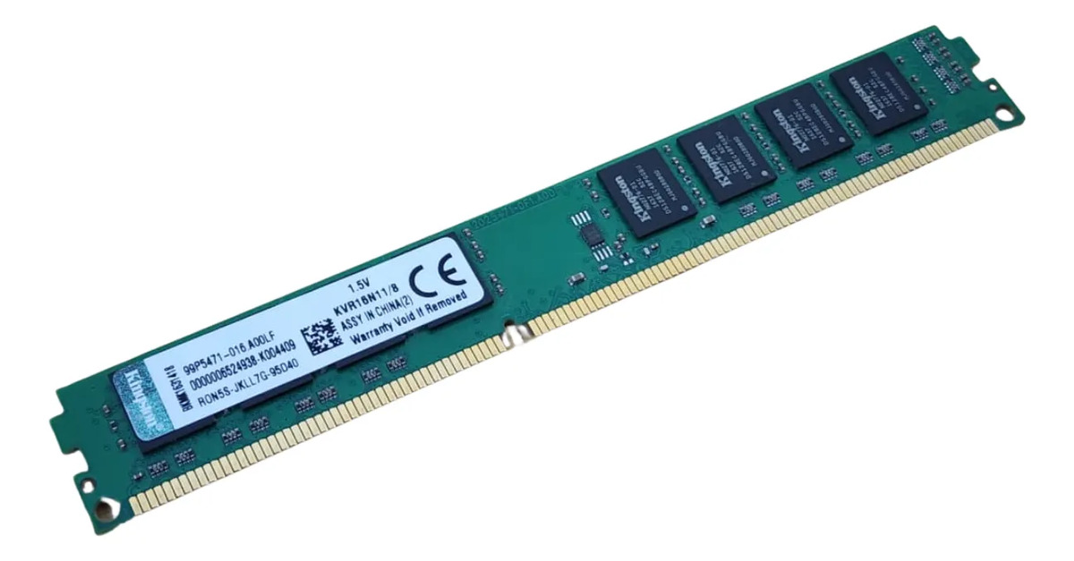 Memoria Ram Kingston 8gb 1600mhz Ddr3 Pc3 12800 | Mercado Livre