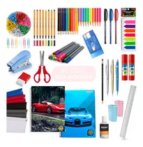 Material Escolar Kit Completo Ensino Fundamental Médio Facul