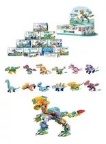Bloco De Montar Peças Blocks Brinquedo Educativo Dinossauros