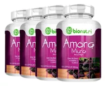 4x Amora Miúra Selenio Zinco Vit C 500mg 480caps Bionutri