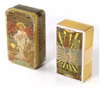 Cartas De Tarot Golden Art Nouveau. Caja Metalica 