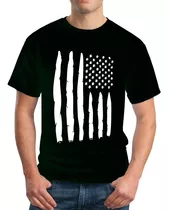 Camisetas Estampadas 100% Algodón  Diseño: Bandera Usa Weed