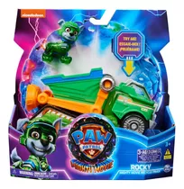 Paw Patrol La Súper Película Vehículo Spin Master Con Rocky