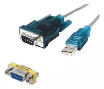 Cabo Conversor Usb 2.0 P/ Serial Rs232 Db9m + Emenda Fêmea