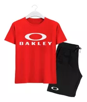 Camiseta E Bermuda Oakley Kit Criança Infantil Do 6 Ao 16