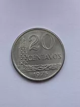 Moneda De 20 Centavos De Brasil Del Año 1975