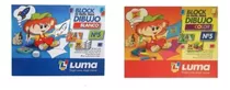 Pack X 2 Blocks De Dibujo Luma 1 Blanco + 1 Color N° 5 Color Blanco + Color