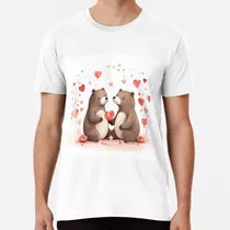 Remera Osos Enamorados Del Día De San Valentín 2 Algodon Pre