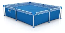 Pileta Estructural Rectangular Pelopincho 1020 Con Capacidad De 1000 Litros De 1.85m De Largo X 1.45m De Ancho  Azul Diseño Mosaico